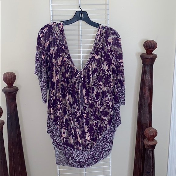 Purple Free People Blouse - Picture 1 of 2